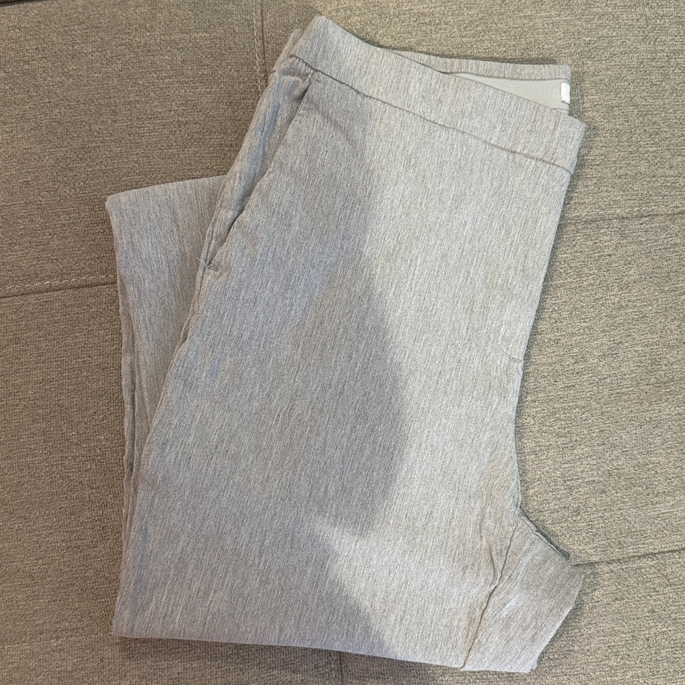 Carolina Belle Light Gray Trousers. Stretchy material.